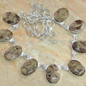 Jasper Sterling Silver Necklace