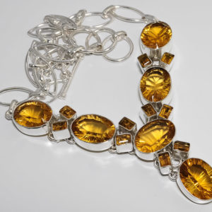 Yellow Mystic Topaz & Lemon Topaz Sterling Silver Necklace