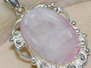 Rainbow Moonstone Sterling Silver Pendant