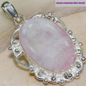 Rainbow Moonstone Sterling Silver Pendant