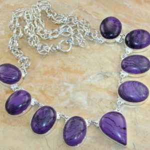 Charoite Sterling Silver Necklace