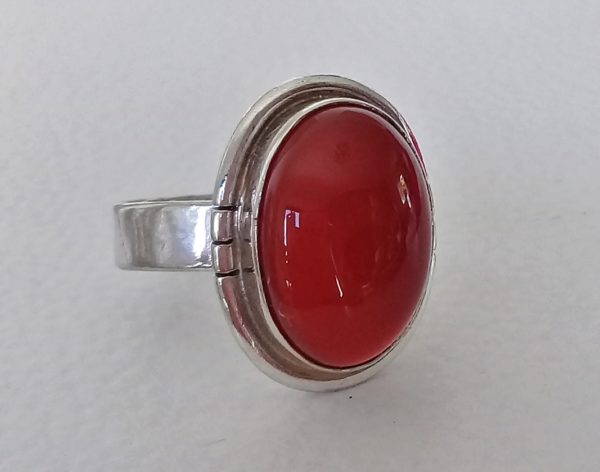 Carnelian Sterling Silver Ring