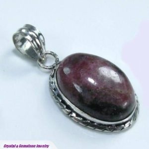 Rhodonite Sterling Silver Pendant