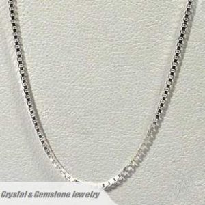 Sterling Silver 2mm Box Necklace