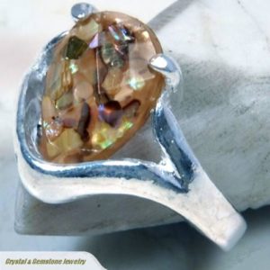 Australian Opal Sterling Silver Ring